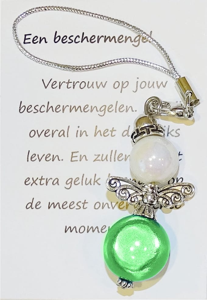 Kleine Beschermengel Parel/Groen