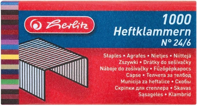 Nietjes 24/6 - 2 x 1000 stuks voor school en kantoor