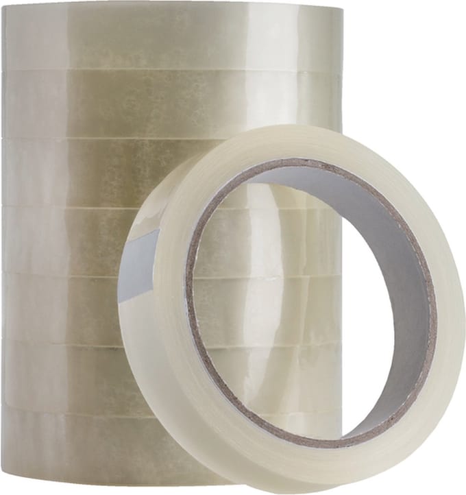 Plakband Quantore 19mmx66m transparant | 96 stuks