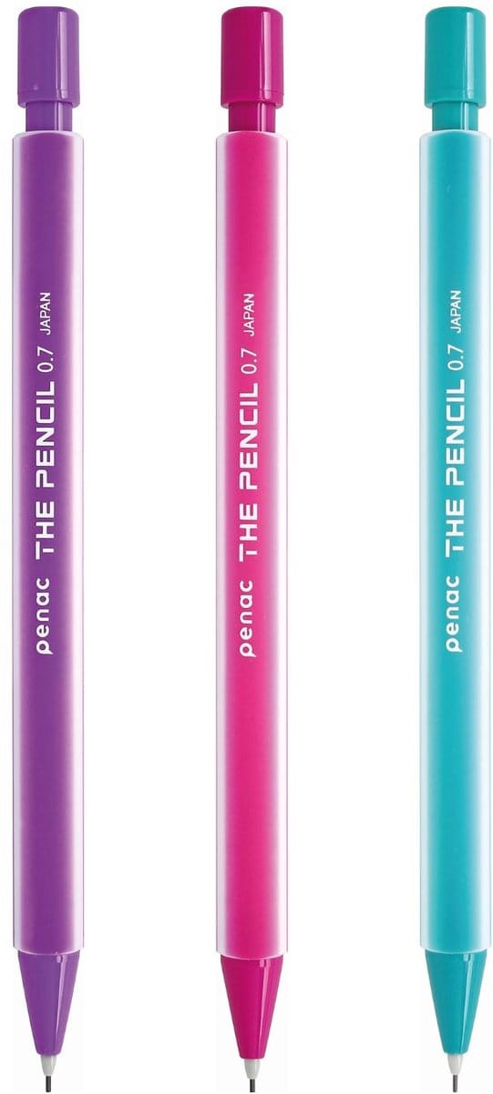 Penac The Pencil - Vulpotlood - Mechanical Pencil - 0.7 mm - 3 pack