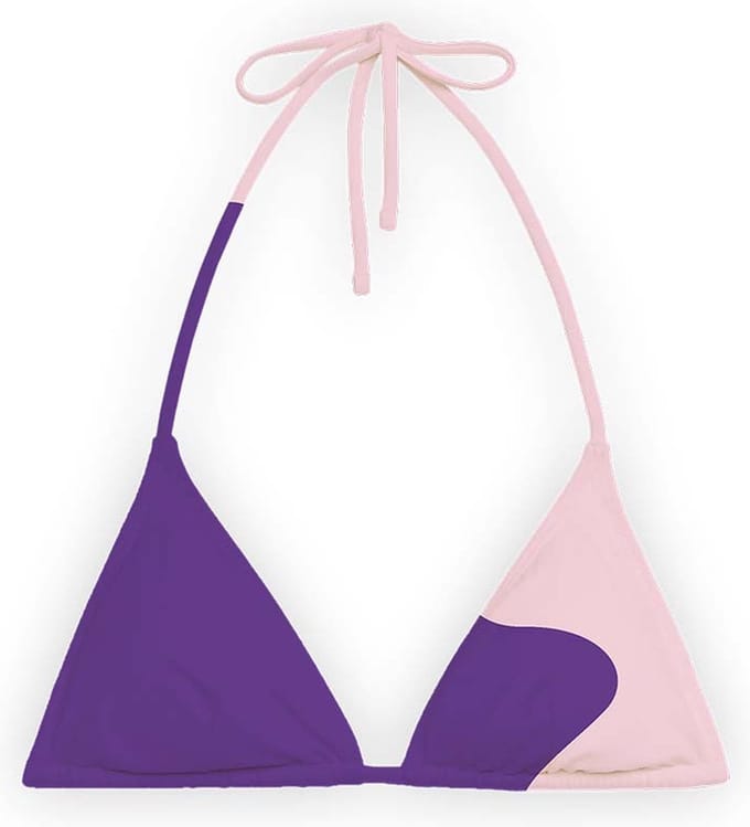 Sea'sons Official - Kleurveranderend - Triangle Bikini Top - Paars-Roze - S