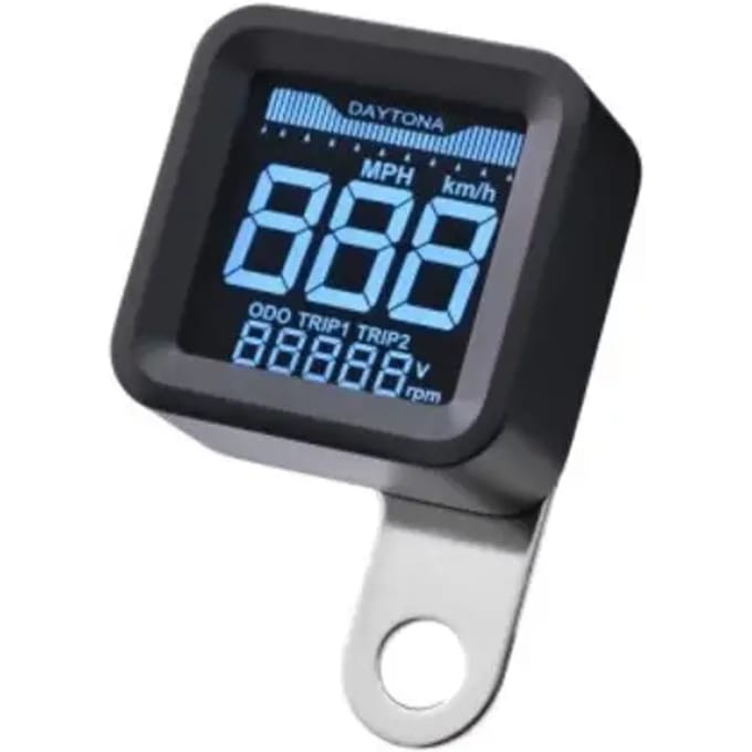 Digital Motorcycle Meter Daytona Cube LCD