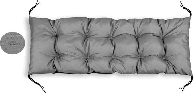 Tuinkussen 150x50 cm voor schommelbank pallet waterdicht grijs