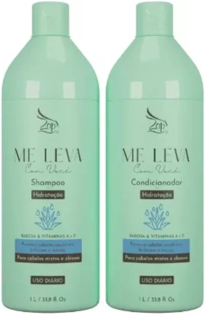 Zap Me Leva Com Você Hydraterende schoonheid met aloë vera en vitamines - 2x1L