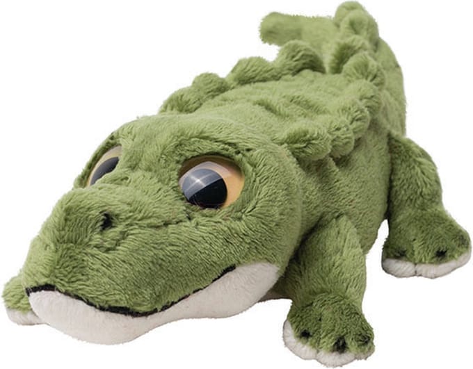Nature Planet Pluche Krokodil - knuffeldier - 23 cm - Speelgoed dieren - knuffels