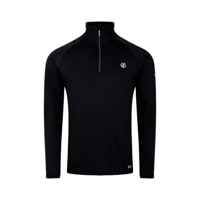 Dare2B, Fuse Up II Core Stretch Heren Wintersportpully  met halve rits, Nightfall, Maat 2XL