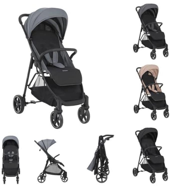 Vouwbare Buggy met Verstelbare Rugleuning en Veiligheidsgordel tot 22 kg