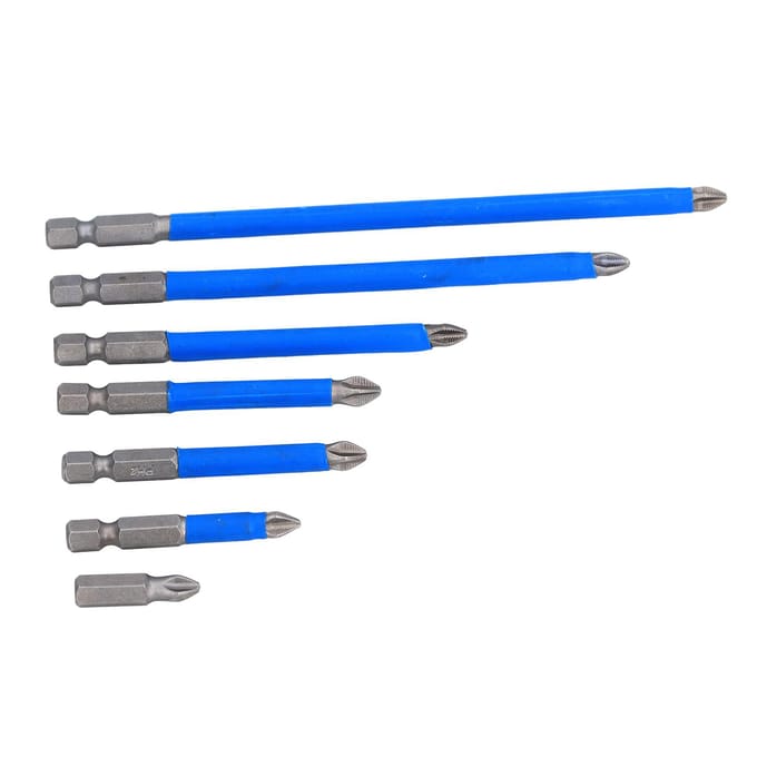 7PCS Set Kruiskopschroevendraaierbit PH2 Magnetisch Elektrische Schroevendraaier Boorbit met Magnetiseerder