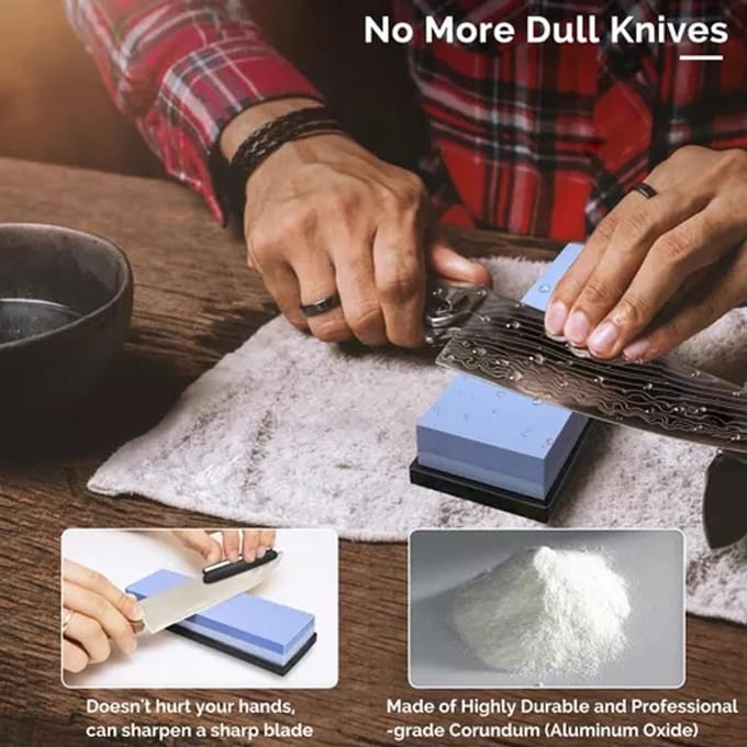 4001000 30008000 Korrel Premium Whetstone Set Cut Slijpsteen Kit Slijper voor alle messen veelkleurig