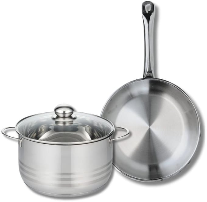 Set van 1 Koekenpan 28 cm en 1 braadpan 24 cm Elo Profi Brillant