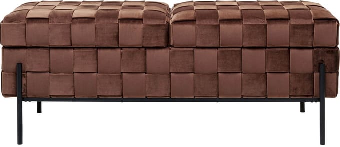 Opbergbank Weave bruin Kare Design