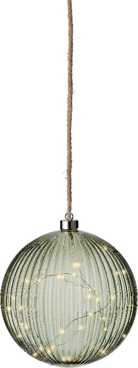 Lumineo Micro LED bal lamp ø20 cm - 40 LED lampjes - Groen