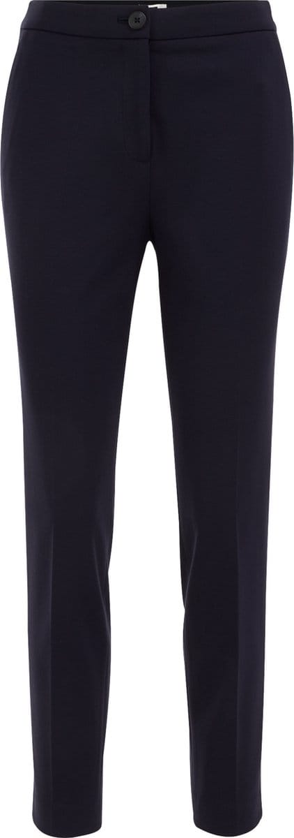 WE Fashion Dames slim fit pantalon met stretch