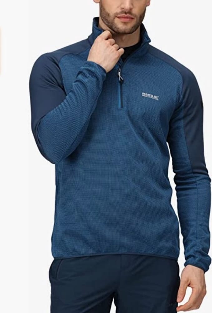 Regatta Heren Highton HZ III Trui ImpBlu/MnltD Maat S