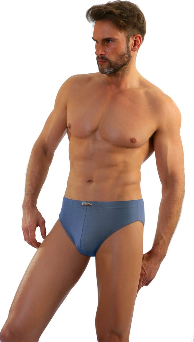 Sesto senso- Leopard- slipje - katoen- blauw 'jeans' L
