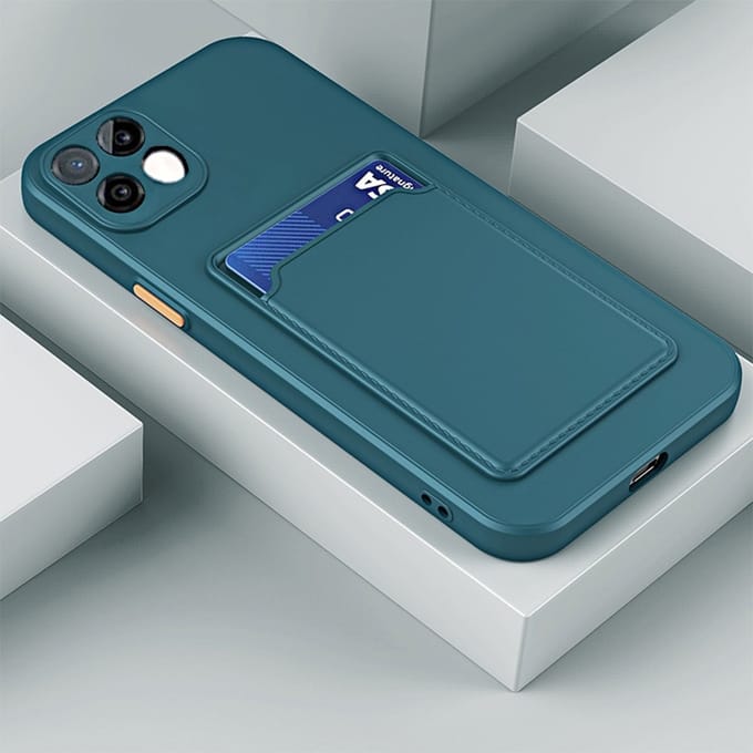 Backcover met kaarthouder Set voor Xiaomi Redmi Note 9T 5G _ Donkergroen