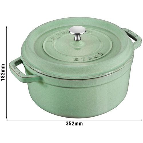 STAUB LA COCOTTE - Kookpot - Ø 280mm - Gietijzer - Saliegroen