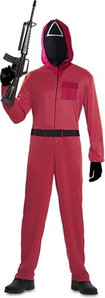 Rode Squid Game Jumpsuit Man - Maat XL