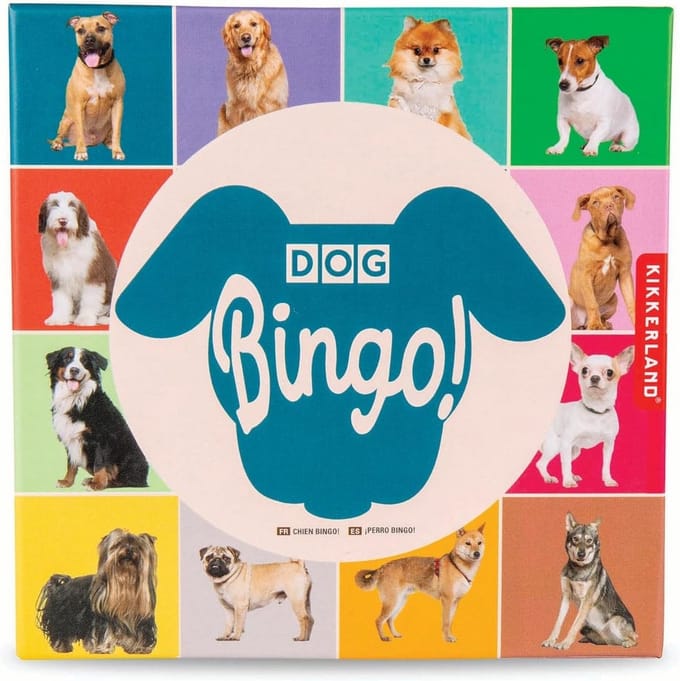 Honden Bingo Spel met 50 Verschillende Honden en Feiten