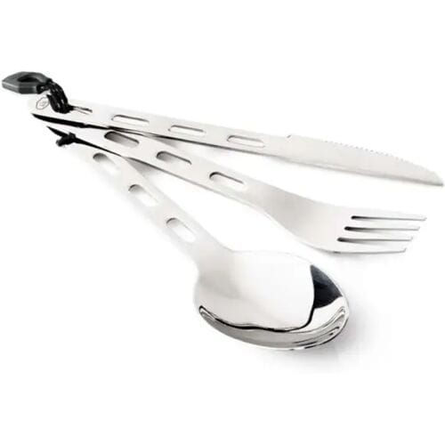 GSI outdoors Glacier Stainless Cutlery Set 3pc (Kleur - RVS)