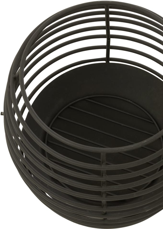 J-Line vuurschaal Rond Rinds - ijzer - zwart - small
