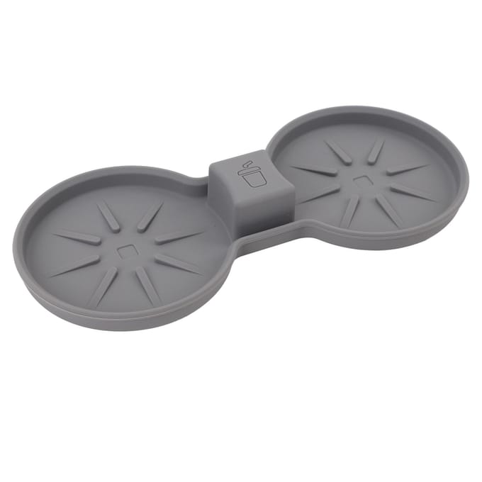 Middenconsole Bekerhouder Inzetmat Antislip Waterdicht Temperatuurbestendig Bekerhouder Pad Mat grijze kleur