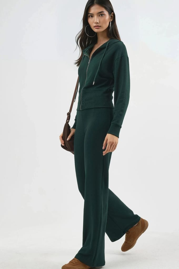 Hoge Taille Pull-On Rechte Pijpen Broek