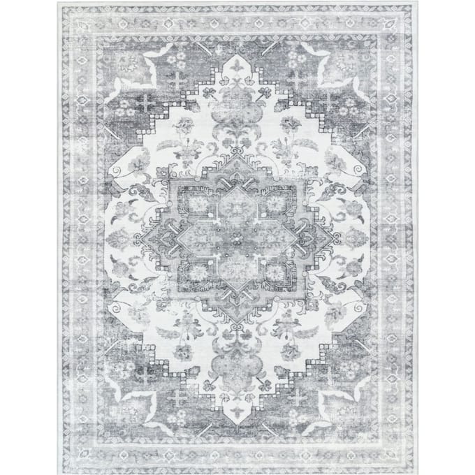 Wasbaar tapijt Cambria grijs  60x100 cm