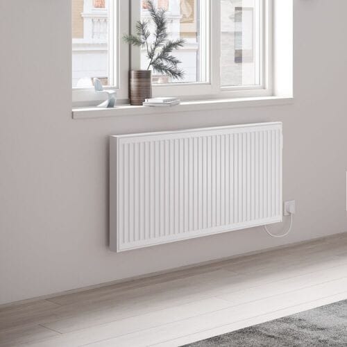 Kermi x-therm e flat electric radiator horizontal 60 x 50 cm F1E21060050RAL901664K