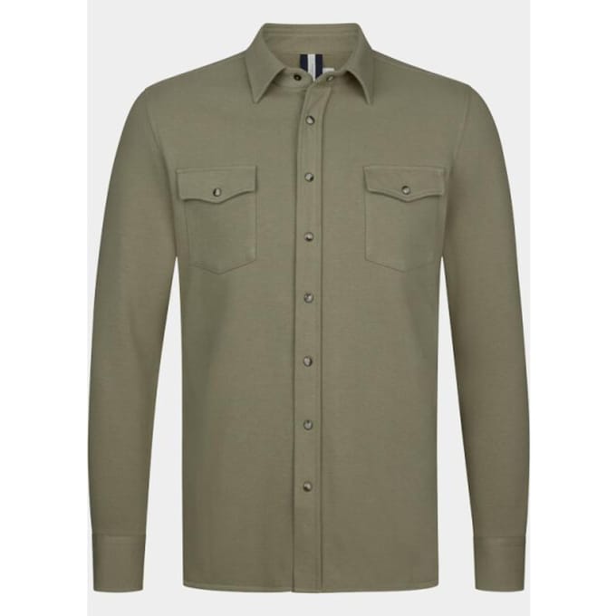Profuomo Overshirt Western Groen - Maat XL - Heren