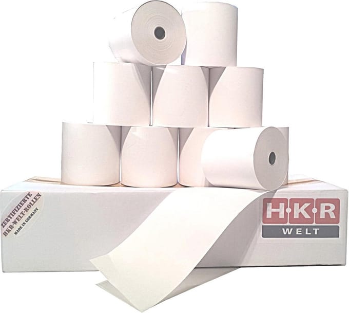 30 Thermische Kassabonnen Rollen 80x80 Meter Wit Papier