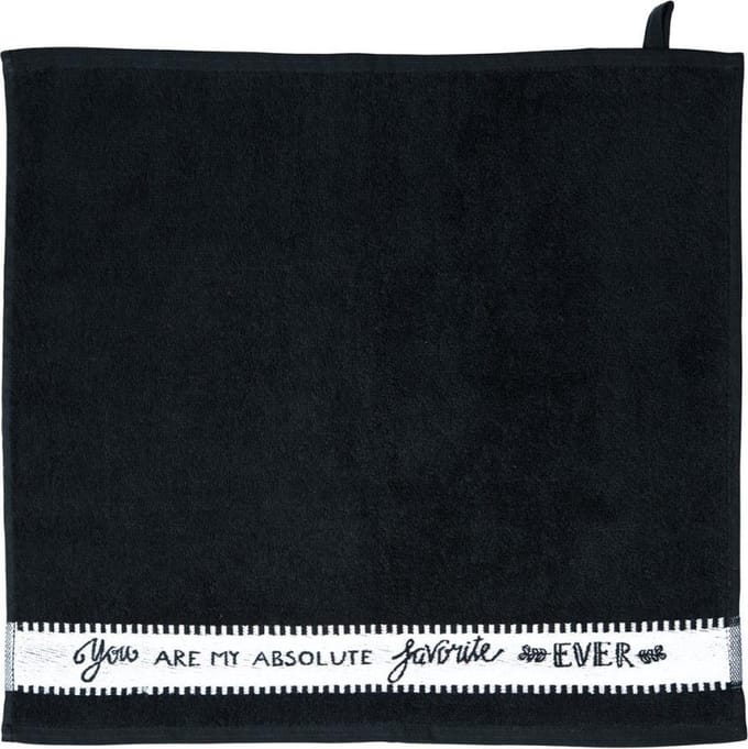 DUTCH ROSE ZWART-WIT KEUKENDOEK FAVORITE