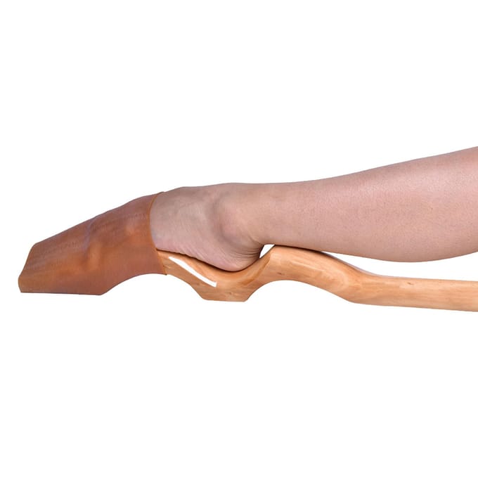 Houten Ballet Dans Voet Stretch Rekker Boog Verbeteraar met Elastische Band zwart