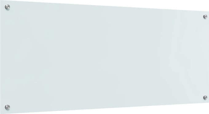 vidaXL - Keukenachterwand - Wit - 120 - x - 50 - cm - gehard - glas