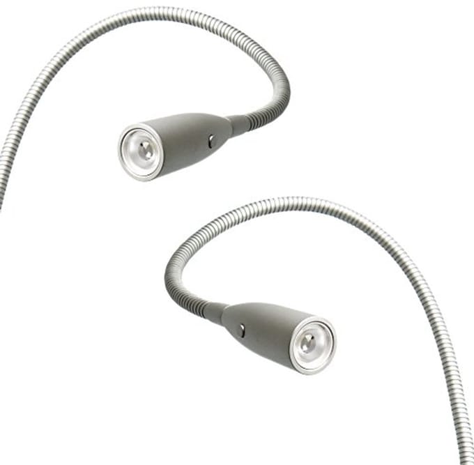 Elegante LED Bedlamp Set van 2 met Flexibele Armen voor Hoofdeinde