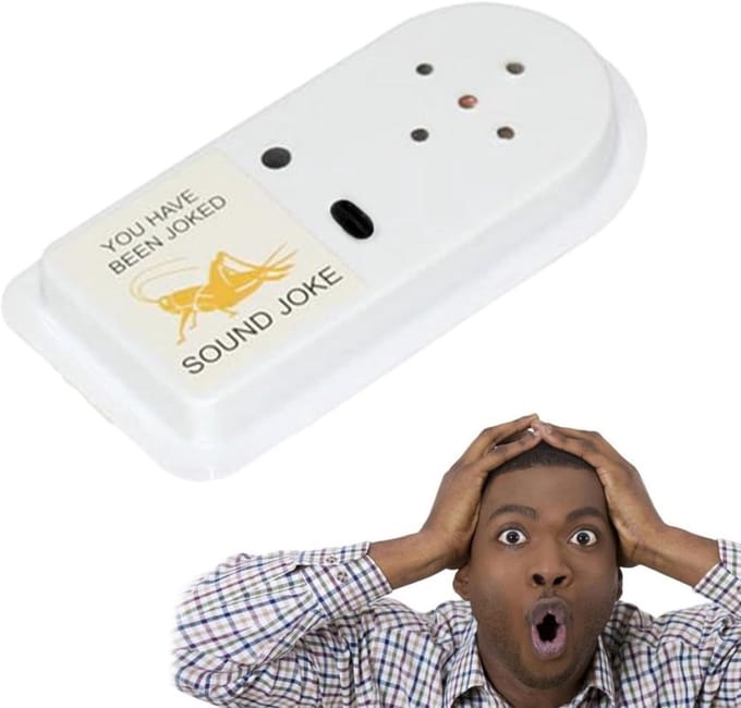 Fopartikel - Schertsartikel Grappen - Grappige Cadeaus - Authentieke Audiokwaliteit - 83 x 43 x 19 cm - Geel
