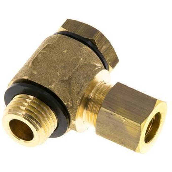 8mm & G1/4'' Messing Swivel Joint Knelfitting Buitendraad 135bar Polyamide DIN EN 1254-2