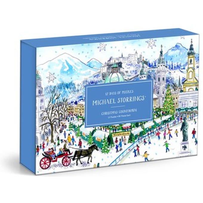 Michael Storrings 12 Days Of Christmas Advent Puzzle Calendar - Galison