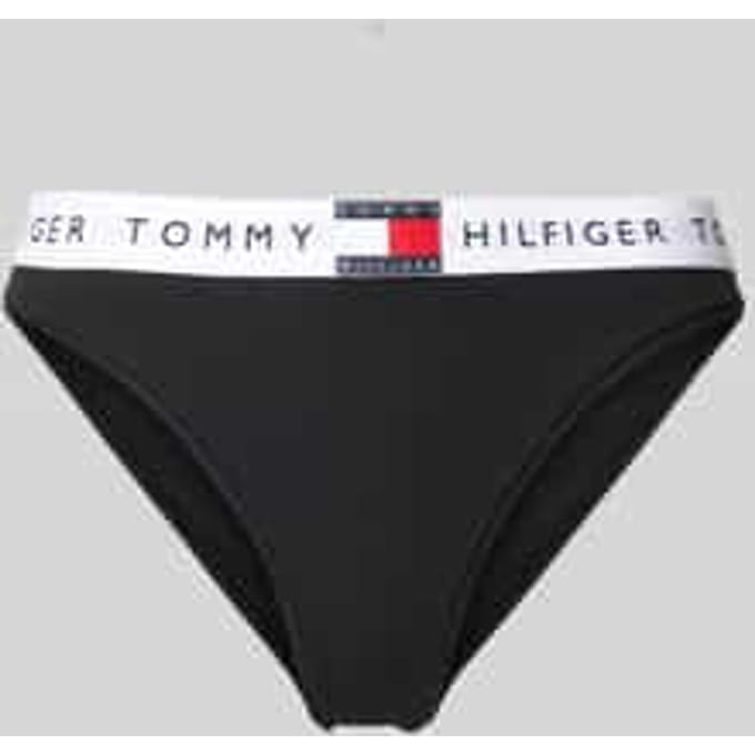 Bikinibroekje met elastische band met label, model 'TH Heritage'