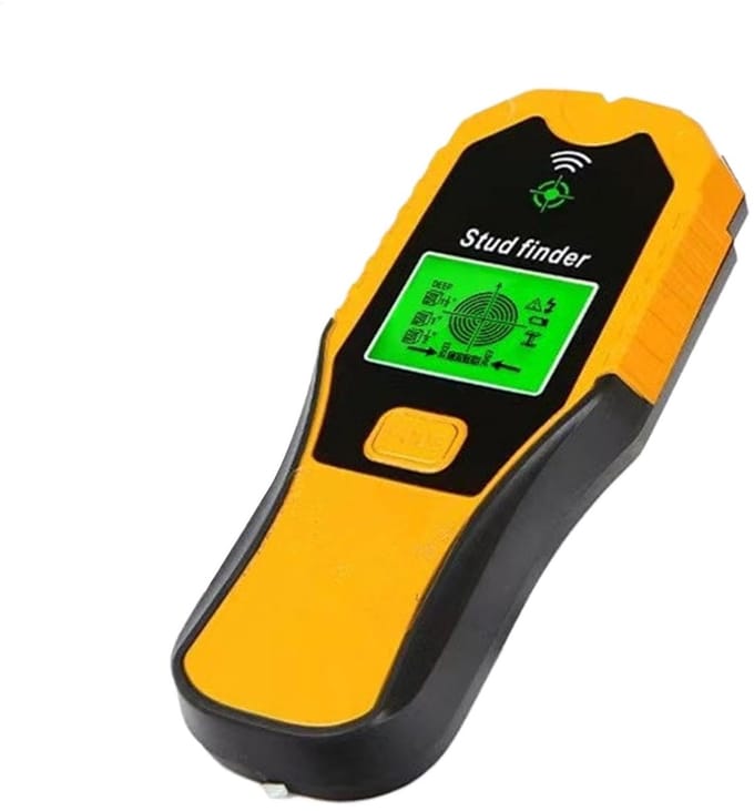 Wanddetector - Metaaldetector Leidingzoeker - Muren Scannen - 5-in-1 Multifunctioneel - Geel