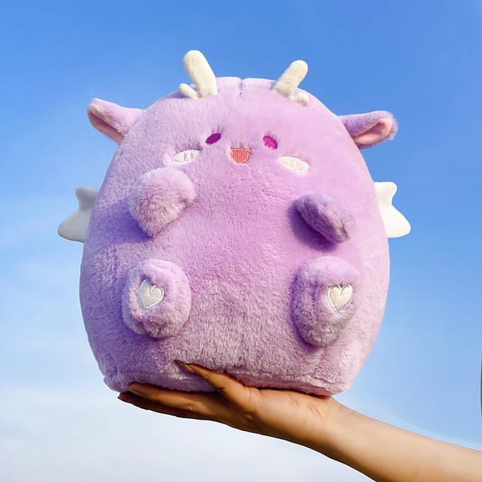 Jouet en peluche Dun Dunlong créatif et mignon pour fille, poupée de dessin animé réconfortante, oreiller pour dormir et câliner 30cm