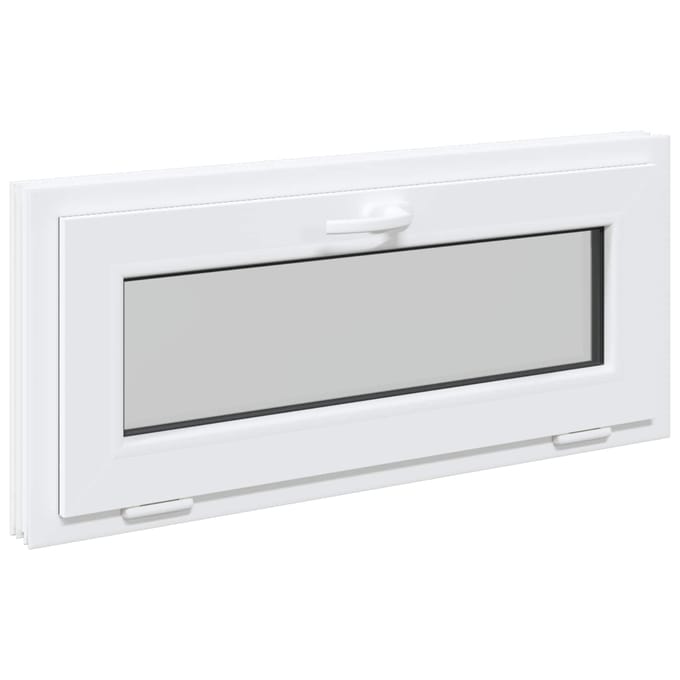 vidaXL - Kleur - binnenkant - kelderraam - Wit - RISOR - 90 - x - 40 - cm