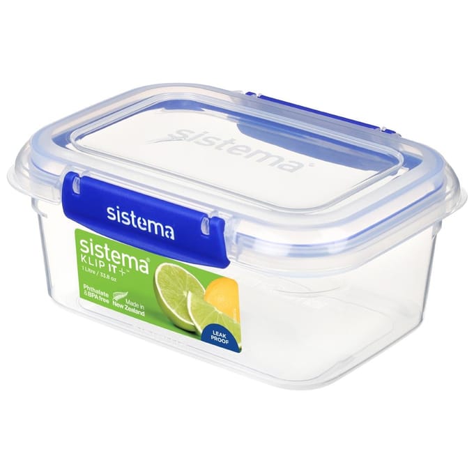 Sistema Klip It + - Vershouddoos - Voorraaddoos - Rechthoekig - 1L