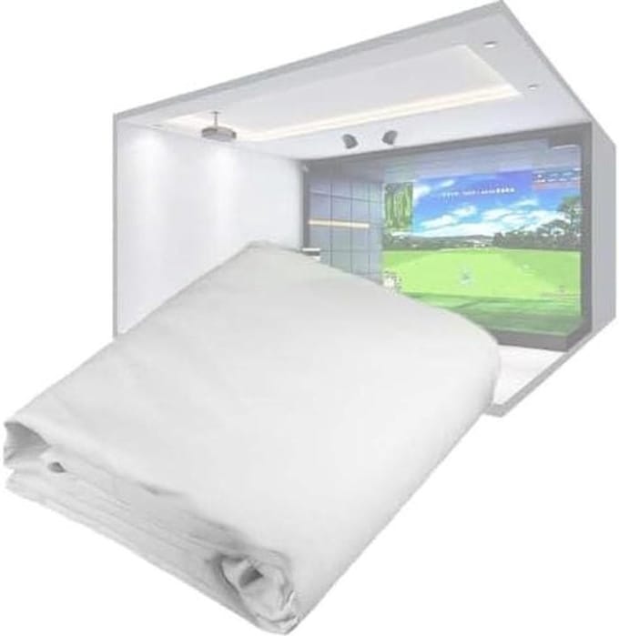 Golfslagscherm - Projectiescherm - Golf Training - Verdikt Slagvast Materiaal - 3m x 1m - Wit