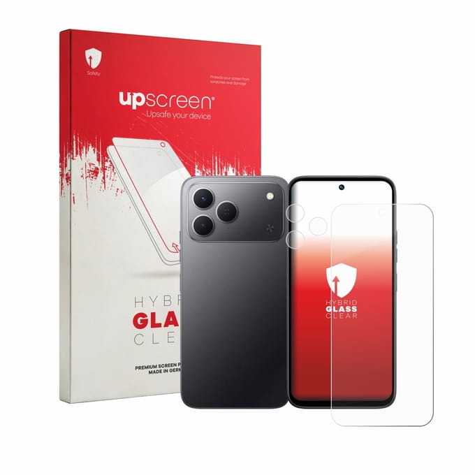 upscreen - Screenprotector voor Tecno Spark 50 4G (Voor+Camera) - Folie Beschermfolie Beschermglas transparant