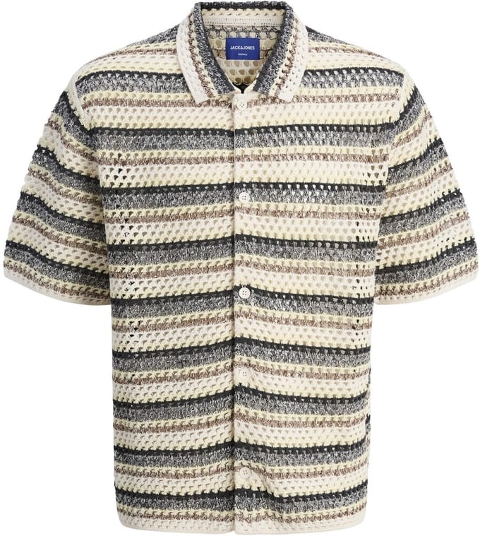 Jack & Jones Gebreide overhemd Gestreept Gebreide overhemd