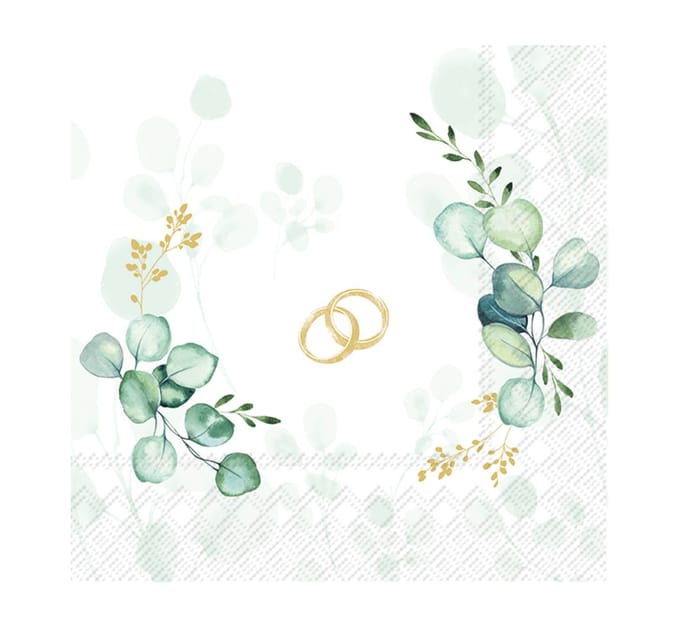 Servet "Eucalyptus Wedding"