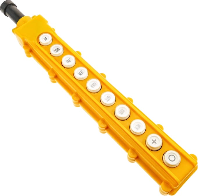 BeMatik - Doos met 2 + 2 + 2 + 2 + 2 tijdelijke drukknoppen van de COB-serie