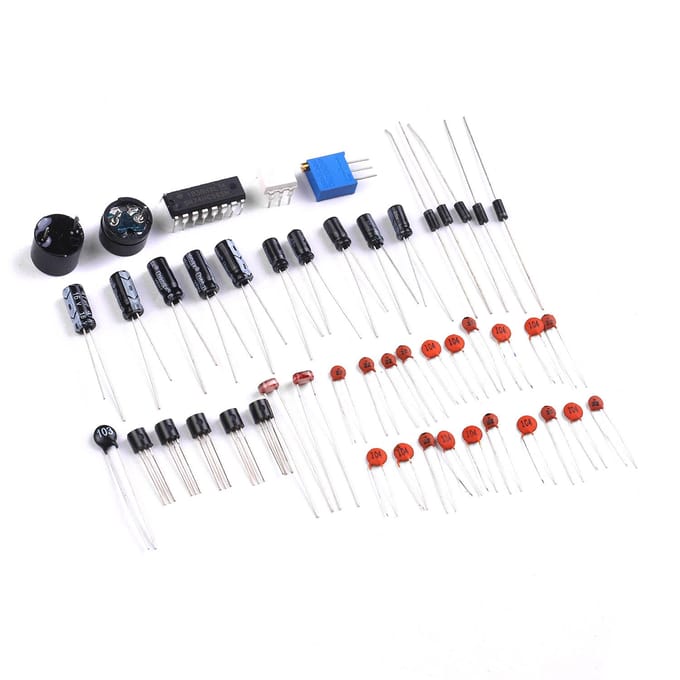 830 Breadboard Set Electronics Component Starter DIY Kit met plastic doos Compatibel met Arduino veelkleurig