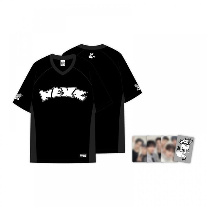 Nexz Heren S Kortmouwige V-hals T-shirt black